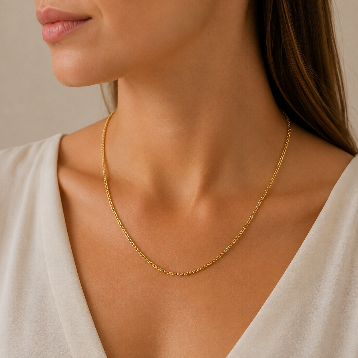 Collana - 18 carati Oro giallo - Made in Italy - Handmade