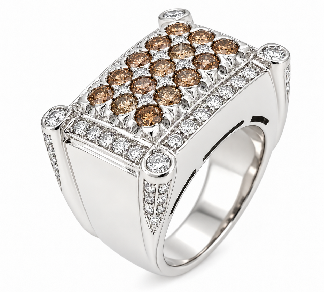 Anello - 18 carati Oro bianco - 2.62ct. tw. Diamante (Naturale) - Diamante - Made in Italy - Handmade