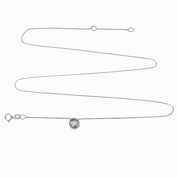 Collana con ciondolo - 18 carati Oro bianco - 0.10ct. tw. Diamante (Naturale)