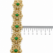 Bracciale - 18 carati Oro giallo - 7.50ct. tw. Giada - Diamante