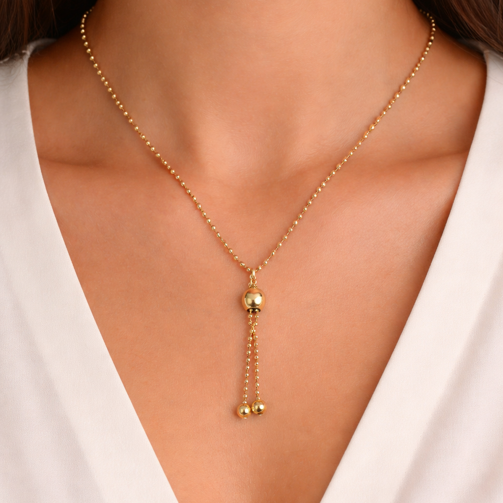 Collana con ciondolo - 18 carati Oro giallo
