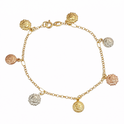 Bracciale unisex in oro giallo 18 carati