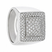 Anello - 18 carati Oro bianco - 1.08ct. tw. Diamante (Naturale) - Made in Italy - Handmade