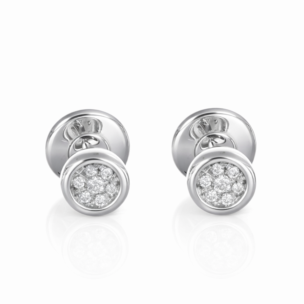 Orecchini - 18 carati Oro bianco - 0.18ct. tw. Diamante (Naturale)