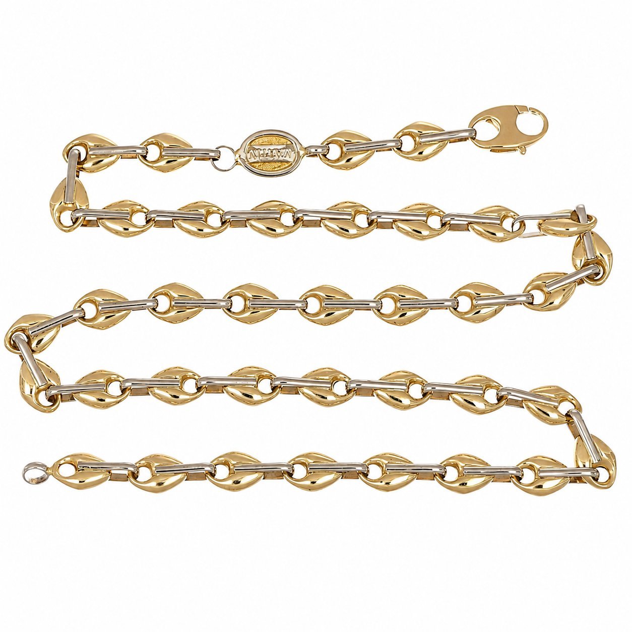 Collana - 18 carati Oro giallo, Oro bianco - Made in Italy - Handmade