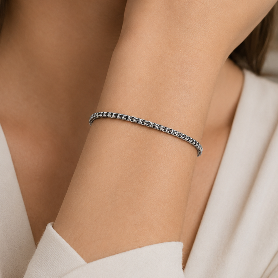 Bracciale - 18 carati Oro bianco- 1.80ct. tw. Diamante (Naturale) - Made in Italy