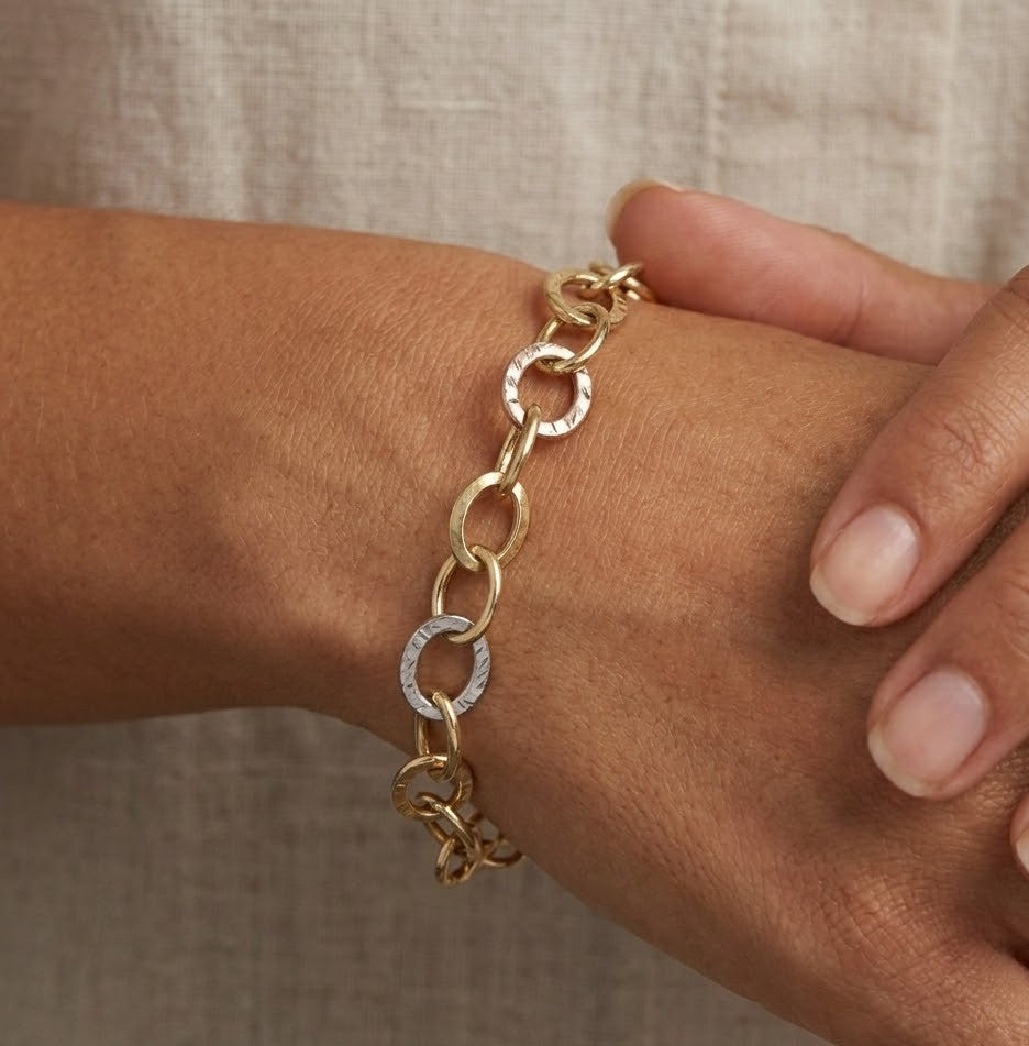 Bracciale - 18 carati Oro giallo, Oro bianco