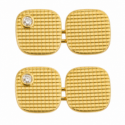 Gemelli - 18 carati Oro giallo - 0.20ct. tw. Diamante (Naturale)