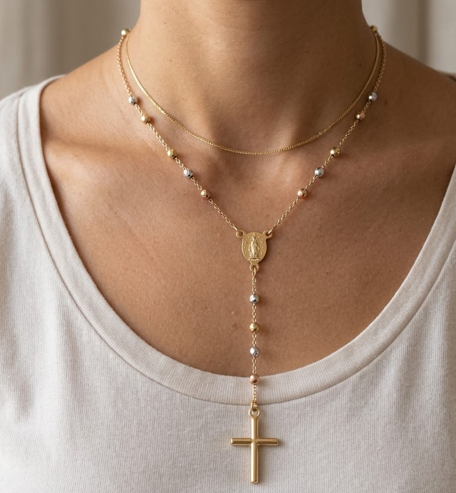 Collana con ciondolo - 18 carati Oro giallo, Oro rosa, Oro bianco
