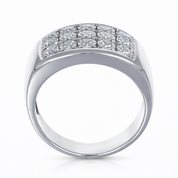 Anello - 18 carati Oro bianco - 1.60ct. tw. Diamante (Naturale)