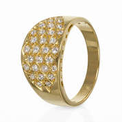 Anello - 18 carati Oro giallo - 0.90ct. tw. Diamante (Naturale)