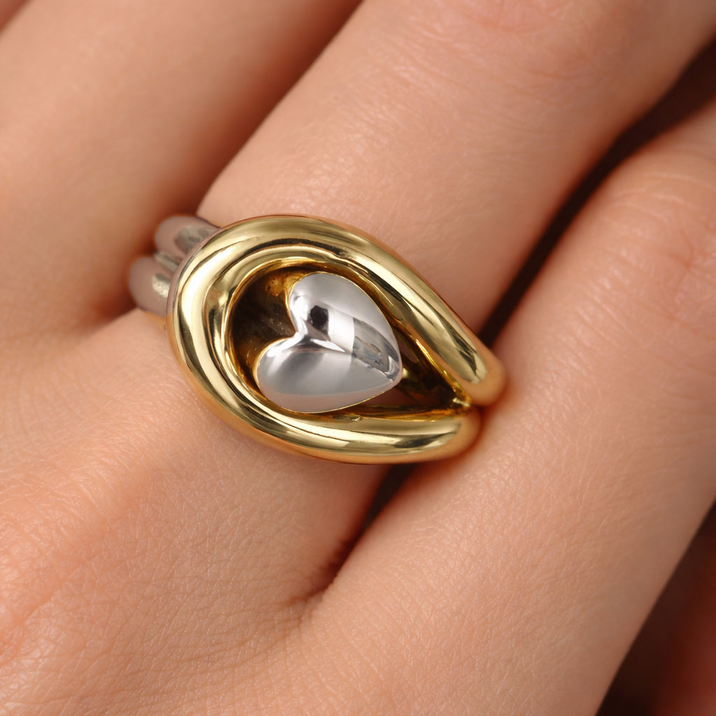 Anello - 18 carati Oro bianco, Oro giallo
