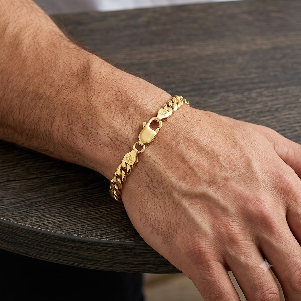 Bracciale - 18 carati Oro giallo - Made in Italy - Handmade