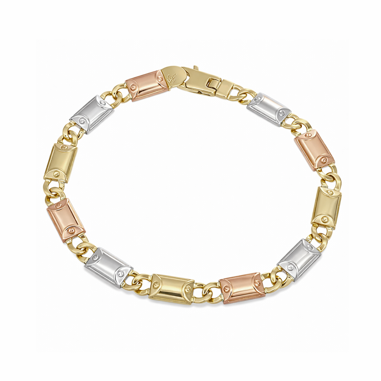 Bracciale Oro Giallo Oro Bianco Oro Rosa 18 carati