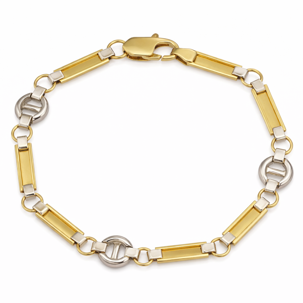 Bracciale - 18 carati Oro bianco, Oro giallo