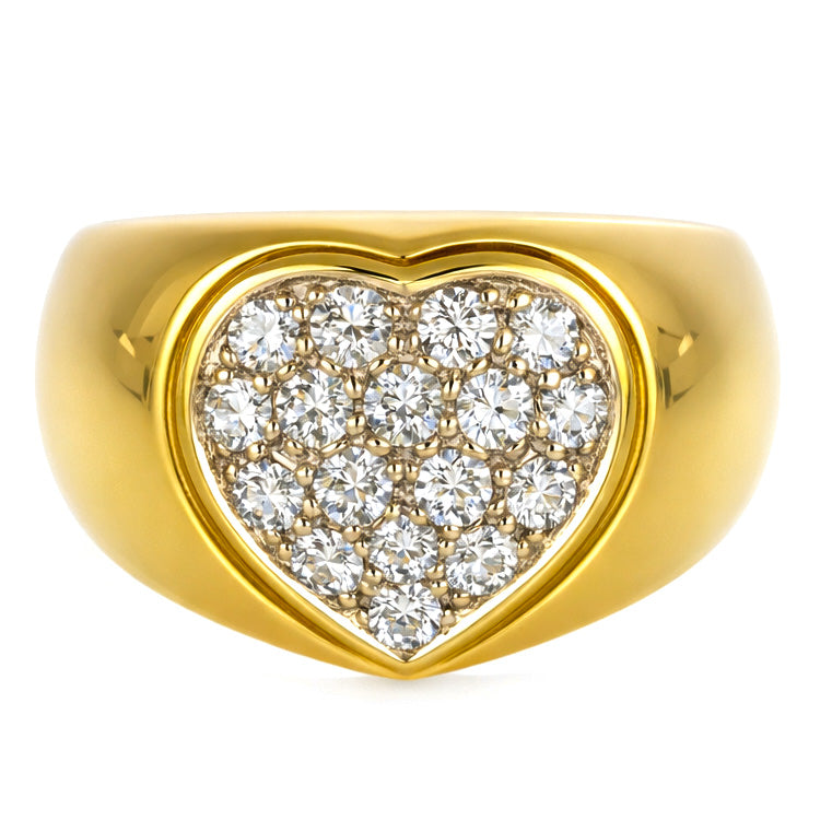 Anello - 18 carati Oro bianco, Oro giallo - 0.43ct. tw. Diamante (Naturale)