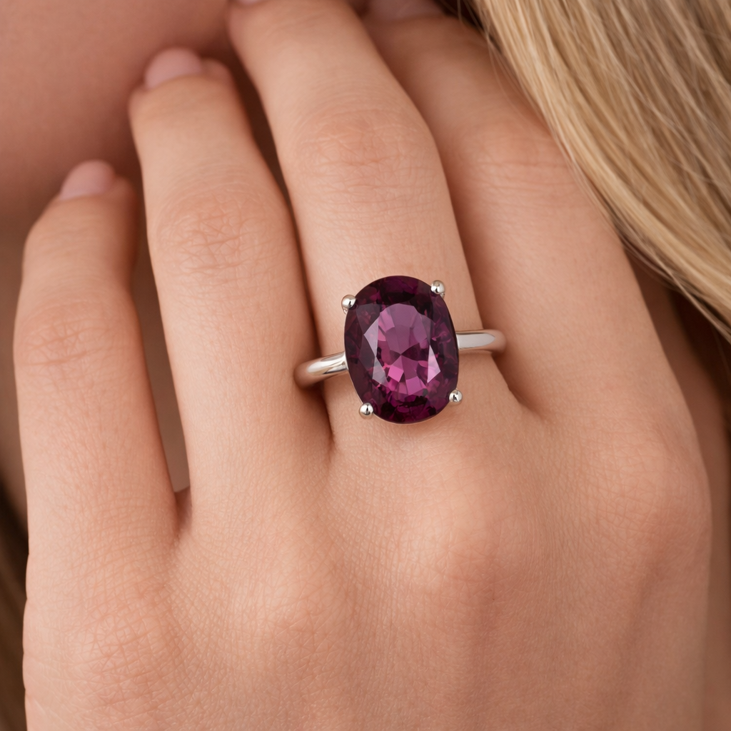 Anello - 18 carati Oro bianco - 4.20ct. tw. Tormalina