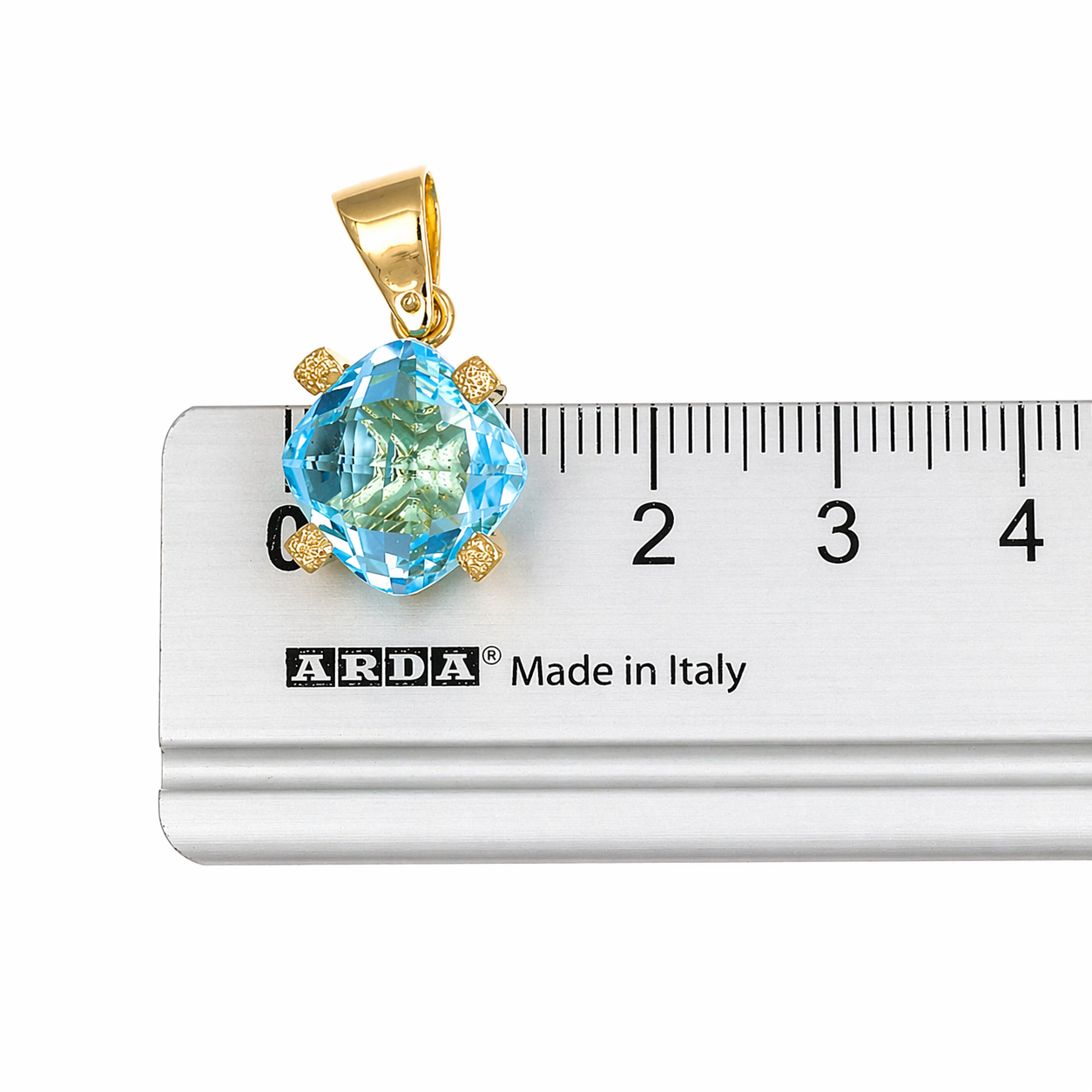 Ciondolo - 18 carati Oro giallo - 7.00ct. tw. Topazio - Made in Italy - Handmade