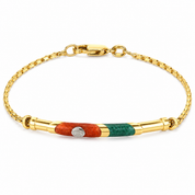 Bracciale - 18 carati Oro giallo - Handmade - Made in Italy