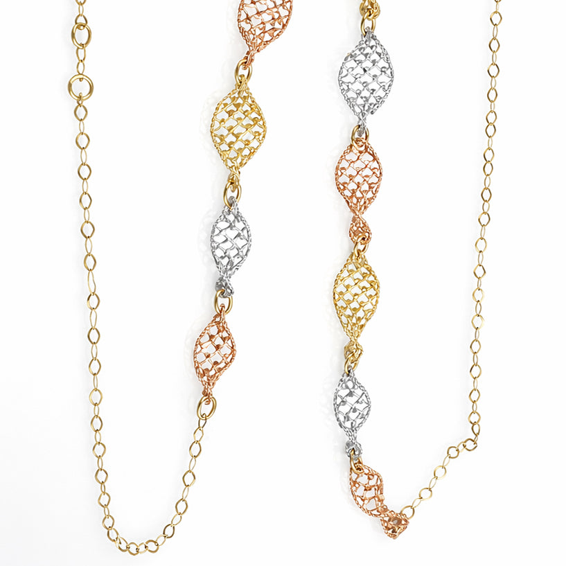 Collana - 18 carati Oro giallo, Oro bianco, Oro rosa