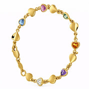 Bracciale - 18 carati Oro giallo Zirconi