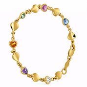 Bracciale - 18 carati Oro giallo Zirconi