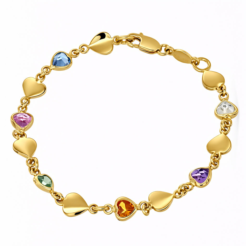 Bracciale - 18 carati Oro giallo Zirconi