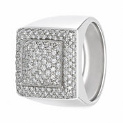 Anello - 18 carati Oro bianco - 1.08ct. tw. Diamante (Naturale) - Made in Italy - Handmade