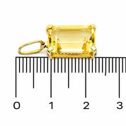 Ciondolo - 18 carati Oro giallo - 5.00ct. tw. Quarzo - Made in Italy - Handmade