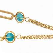 Collana con ciondolo - 18 carati Oro giallo