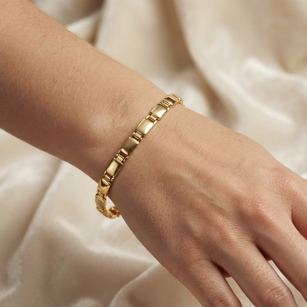 Bracciale - 18 carati Oro giallo - Made in Italy - Handmade