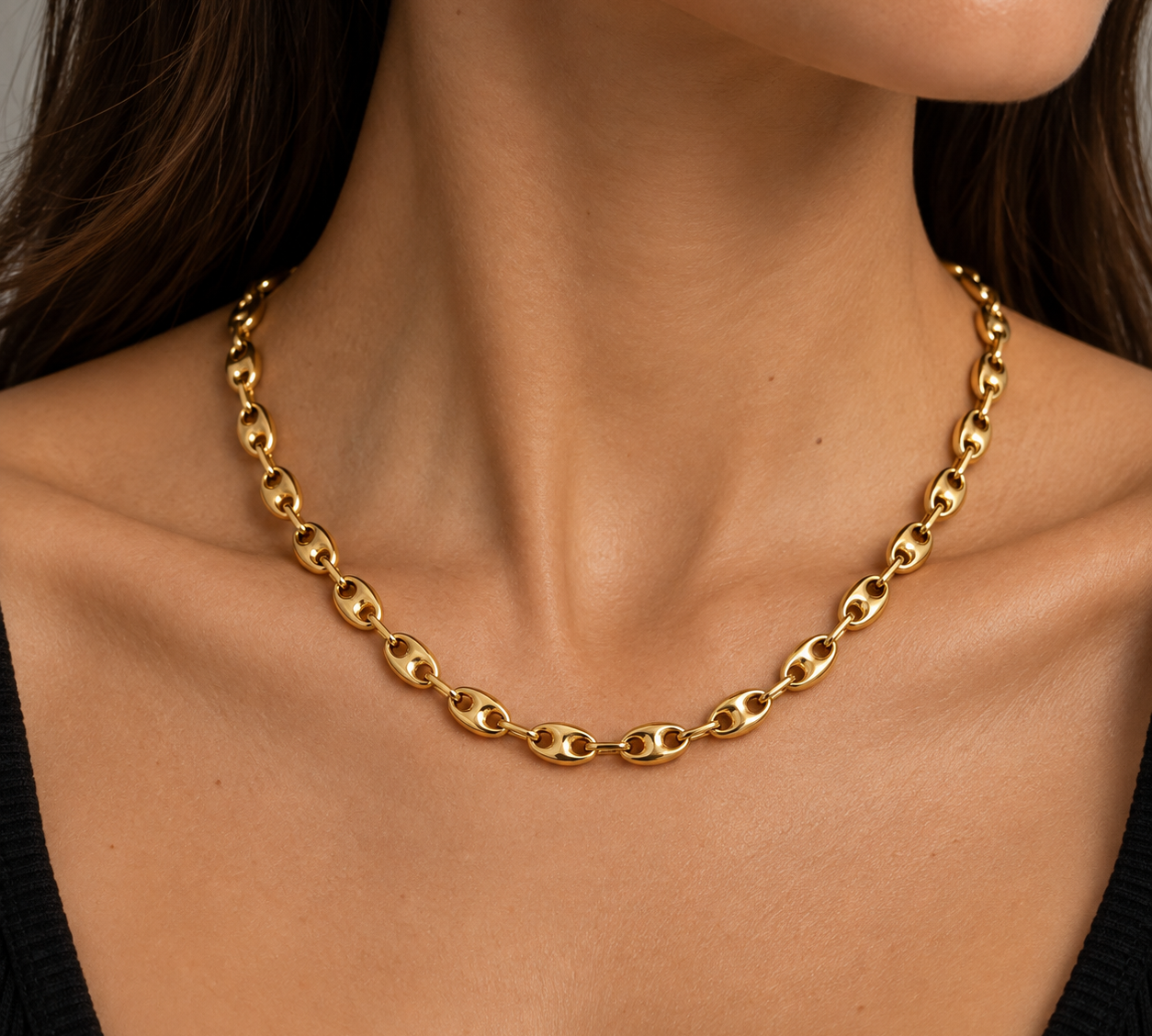 Collana - 18 carati Oro giallo - Made in Italy - HandMade