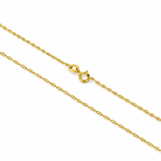Collana unisex in oro giallo 18 carati con ciondolo rettangolare e motivo inciso figurativo