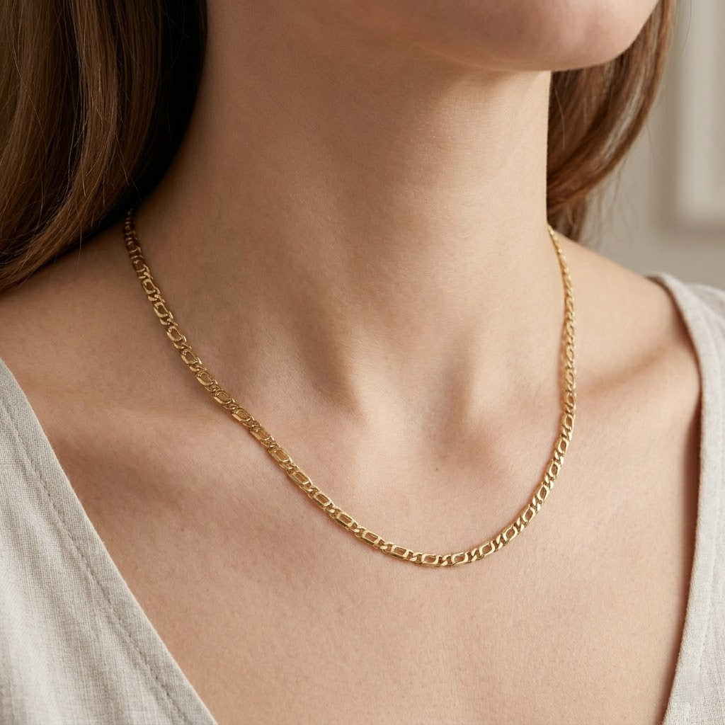 Collana - 18 carati Oro giallo - Made in Italy - Handmade