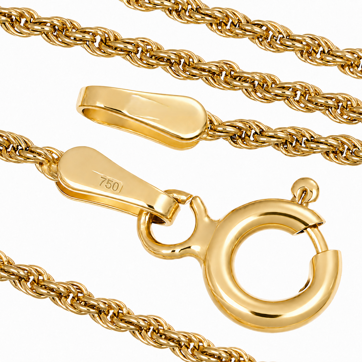 Collana - 18 carati Oro giallo - Made in Italy - Handmade