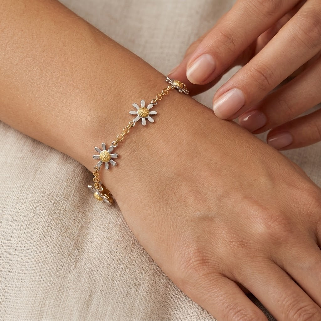 Bracciale - 18 carati Oro giallo, Oro bianco - Made in Italy - Handmade