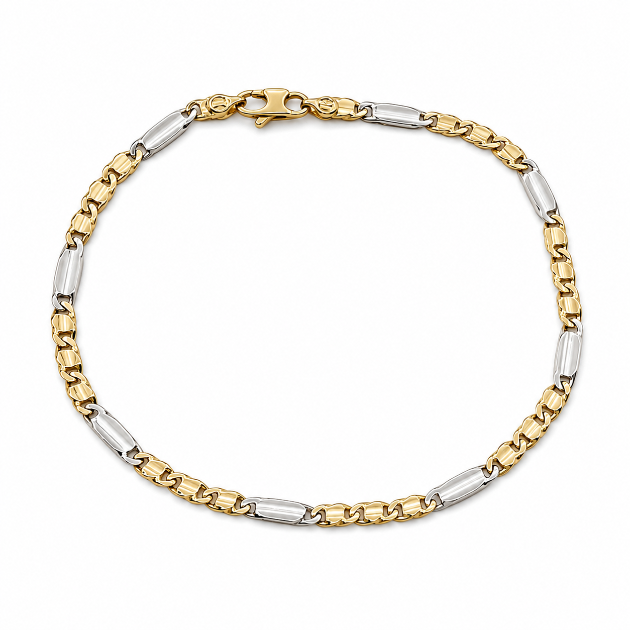 Bracciale - 18 carati Oro giallo, Oro bianco - Handmade - Made in Italy