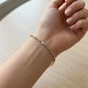Bracciale - 18 carati Oro giallo, Oro bianco - Made in Italy - HandMade