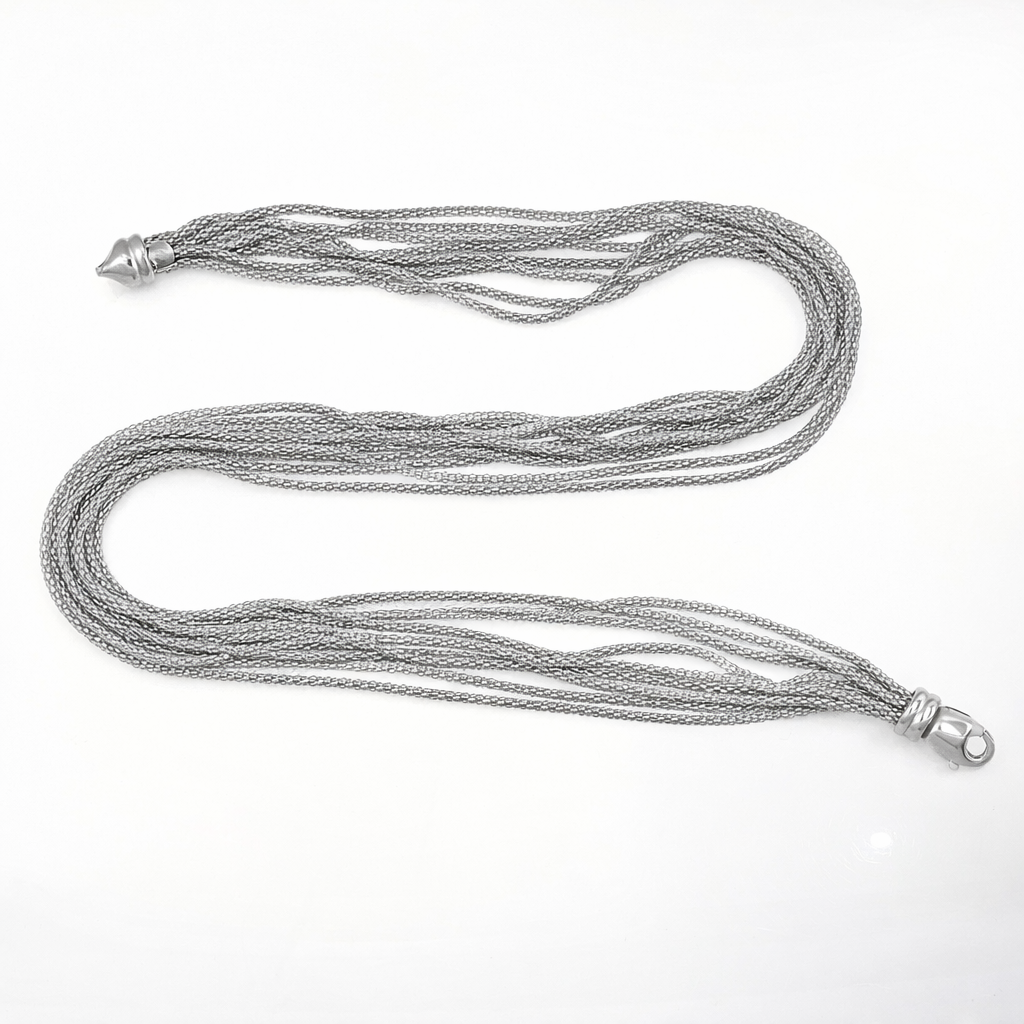 Collana da donna in oro bianco 18 carati