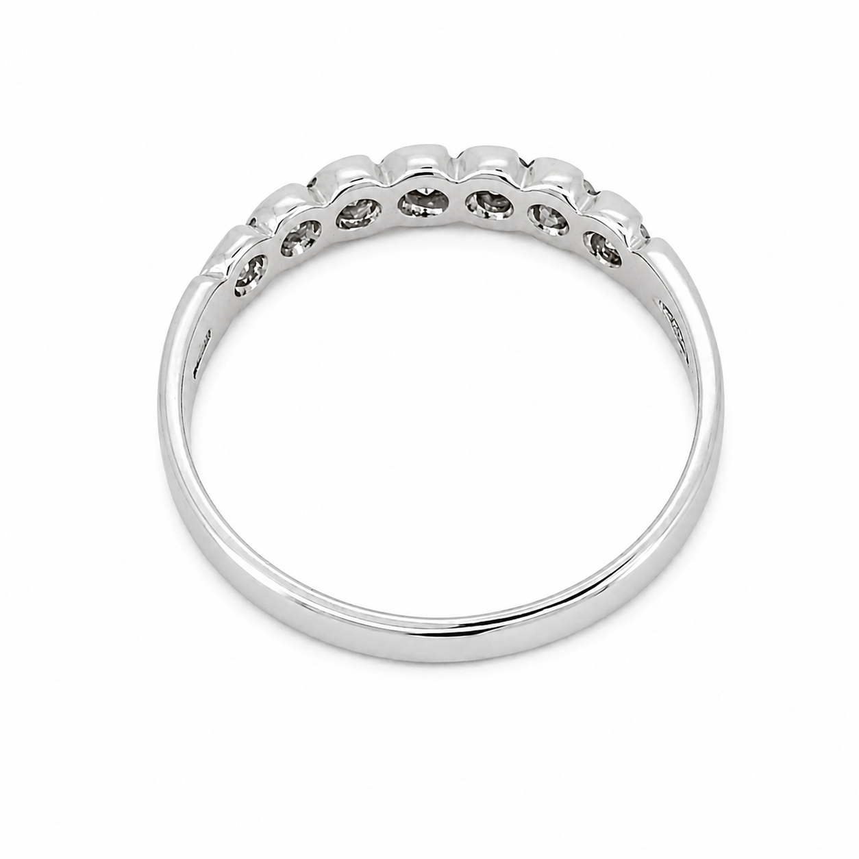 Anello - 18 carati Oro bianco - 0.175ct. tw. Diamante (Naturale) - Made in Italy - Handmade