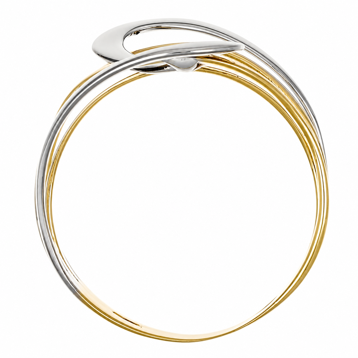 Anello - 18 carati Oro bianco, Oro giallo - Made in Italy - Handmade