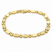 Bracciale - 18 carati Oro giallo - Made in Italy - Handmade
