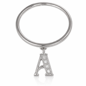 Anello - 18 carati Oro bianco Diamante (Naturale)