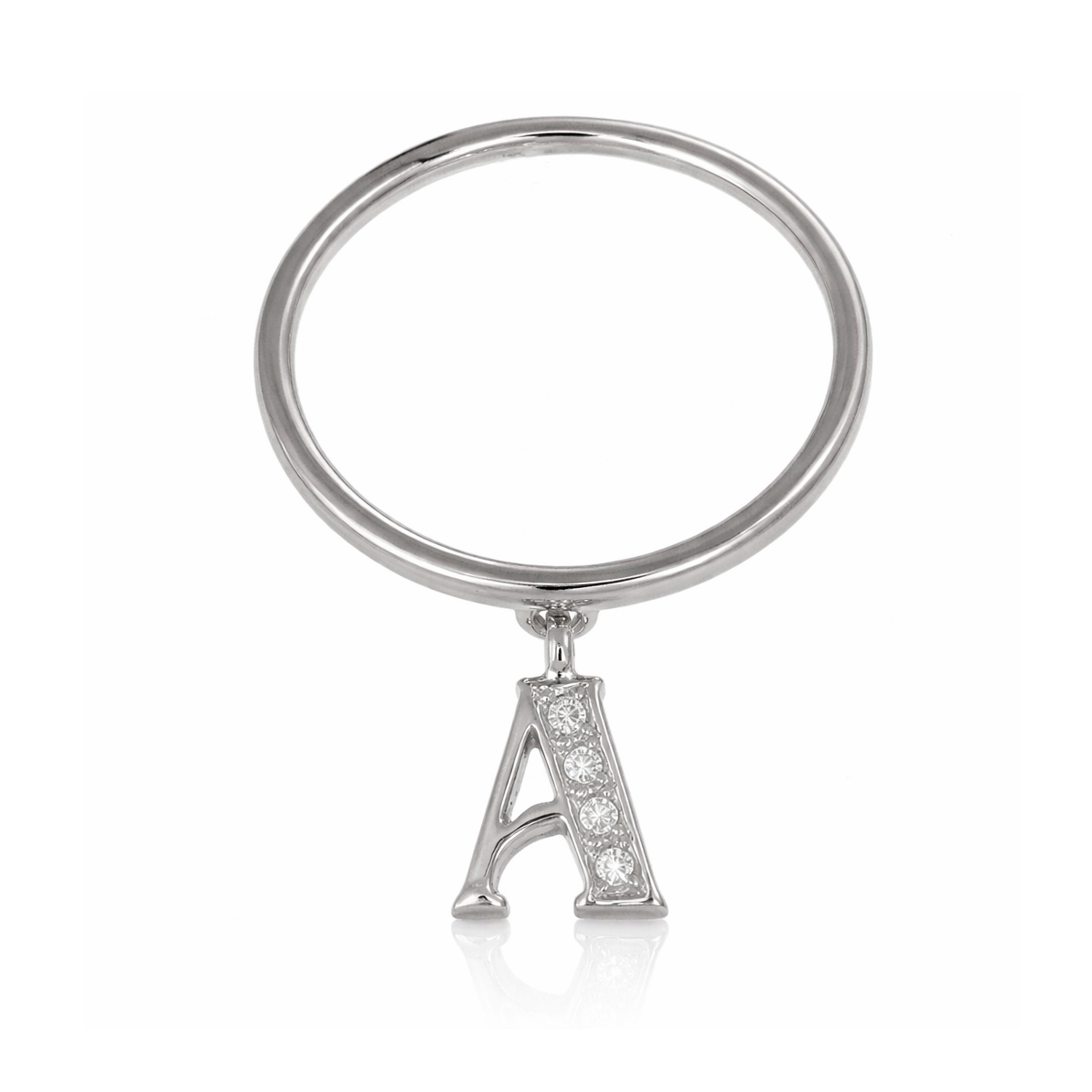 Anello - 18 carati Oro bianco Diamante (Naturale)