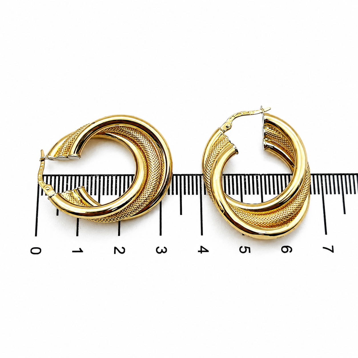 Orecchini - 18 carati Oro giallo - Made in Italy - Handmade