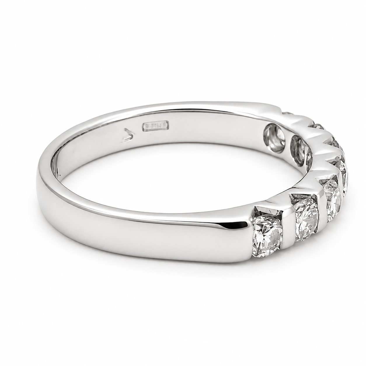 Anello - 18 carati Oro bianco - 0.56ct. tw. Diamante (Naturale) - Made in Italy - Handmade