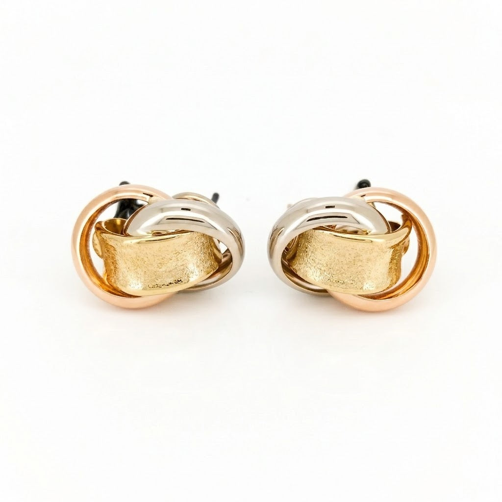 Orecchini - 18 carati Oro giallo, Oro rosa, Oro bianco - Made inItaly - Handmade