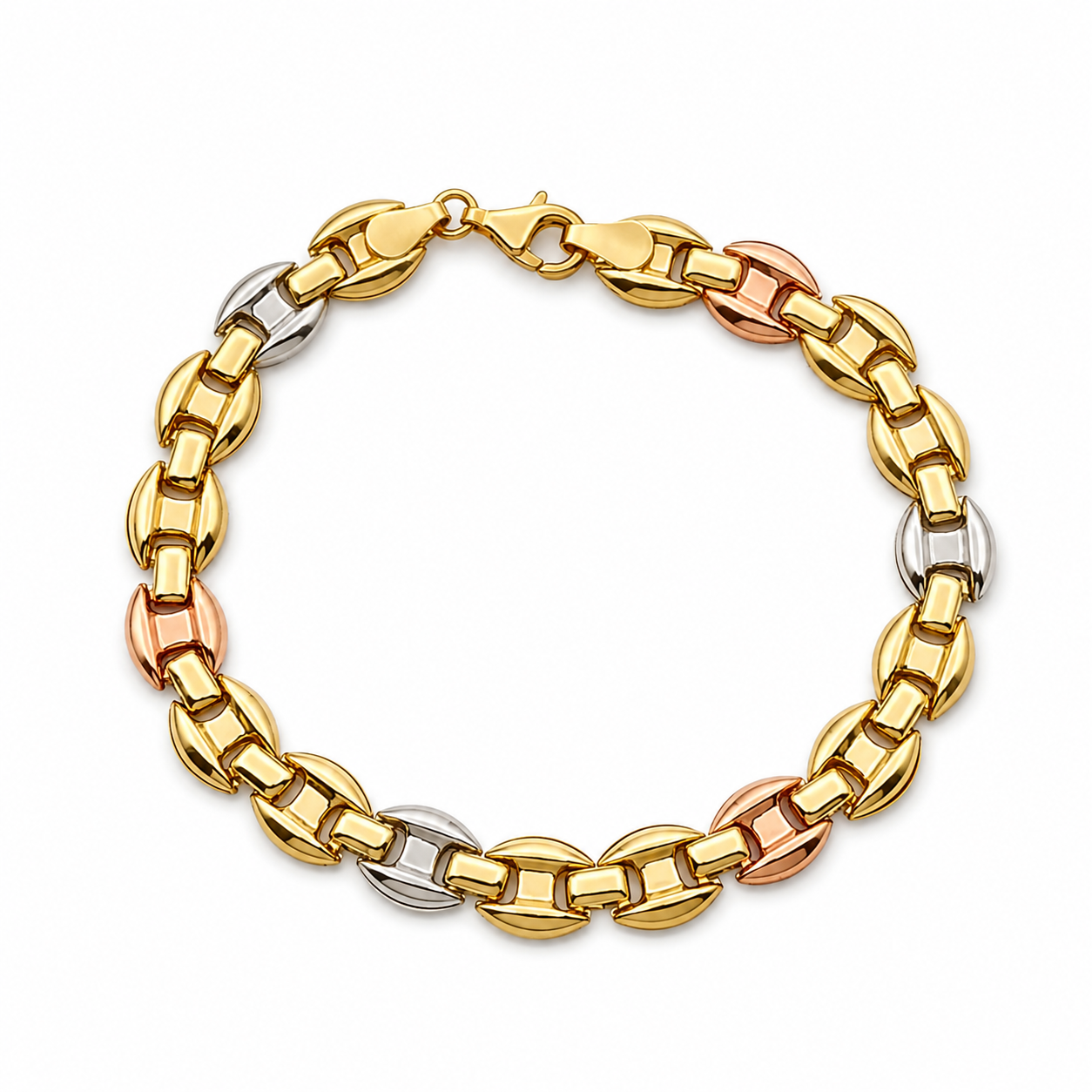 Bracciale - 18 carati Oro giallo, Oro bianco, Oro rosa - Handmade - Made in Italy