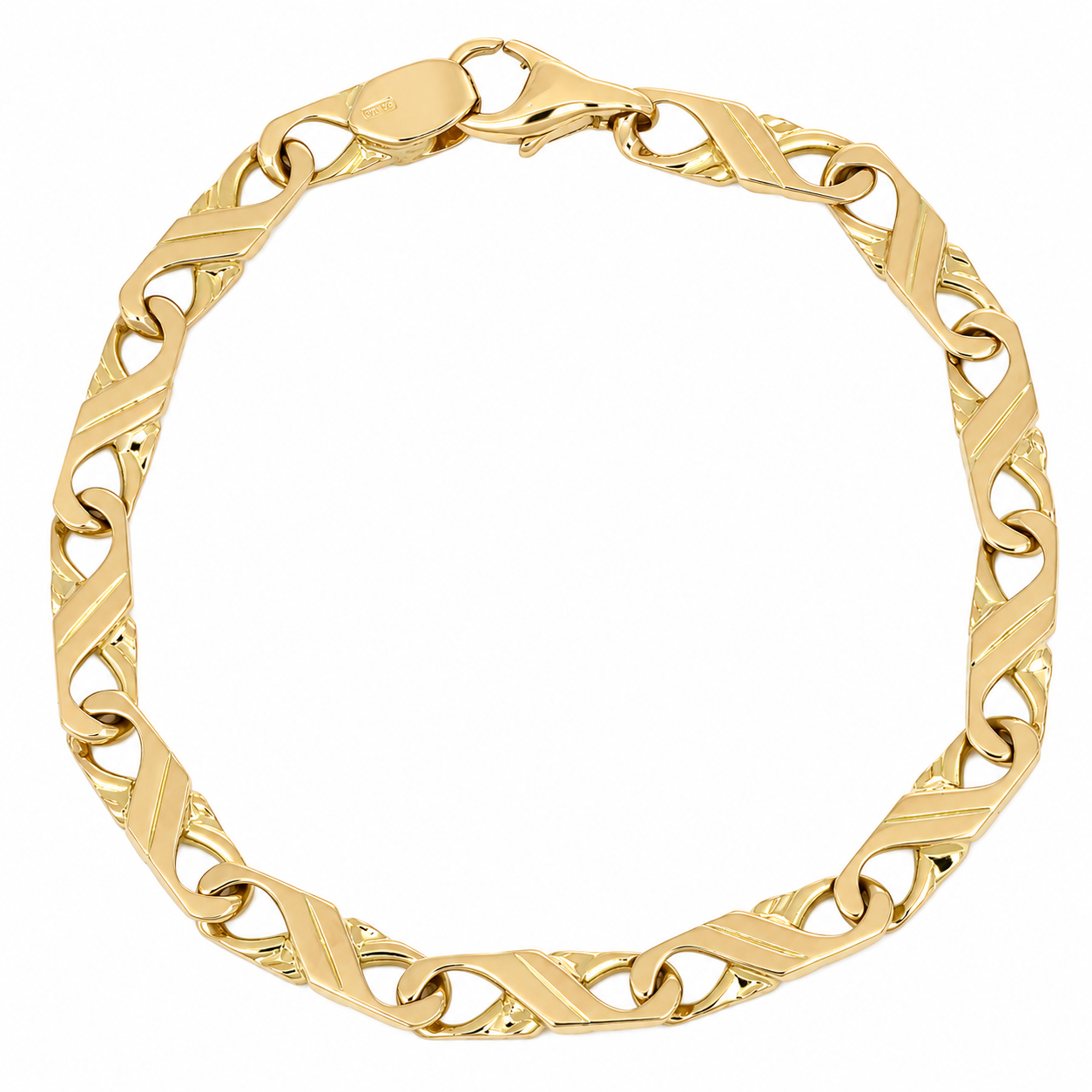 Bracciale - 18 carati Oro giallo - Made in Italy - Handmade