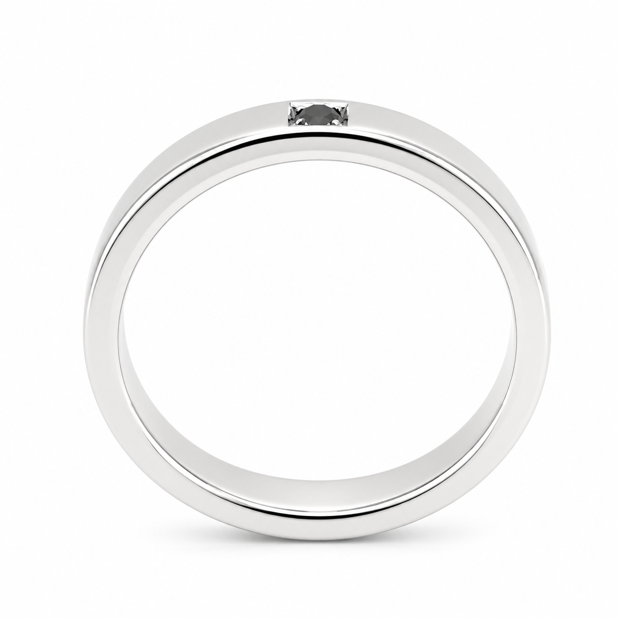 Anello - 18 carati Oro bianco - 0.05ct. tw. Zaffiro - Made in Italy - Handmade